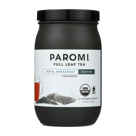 Fair Trade Sweet - Paromi Tea, Royal Breakfast, Organic and Fair Trade Black Tea, Full-Leaf, 15 Ct, 1.6 Oz