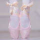 thumbnail image 4 of Zapatillas de ballet con cinta, puntera de cuero, zapatos de práctica de yoga en interiores, zapatos con cordones para adultos, zapatos de baile de satén con suela suave y dos suelas, 4 of 5