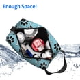 thumbnail image 6 of Goofa Cute Dog Footprints Printed Toiletry Bag with Handle,Large Capacity Travel Makeup Cosmetic Bag for Women, Carry on Airport Airline Compliant Bag, 6 of 9