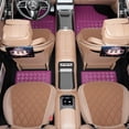 thumbnail image 2 of August Auto Alfombrillas De Aluminio Universales Para Todo Tipo De Clima, Aptas Para Sedán, Suv, Camiones Y Furgonetas, Juego De 4 (Rosa), 2 of 5