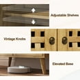 thumbnail image 5 of Heynemo Accent Cabinet with Doors, Entryway Cabinet with Oak Legs, Wooden Decorative Sideboard Cabinet with Adjustable Shelf & Doors for Living Room, Entryway, Dining room, Natural, 5 of 6