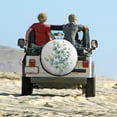 thumbnail image 6 of Spare Tire Cover Watercolor Eucalyptus Leaves Wheel Protectors Weatherproof Spring Summer Leaf Tire Cover Universal for Trailer SUV Truck Camper Travel 13inch, 6 of 8