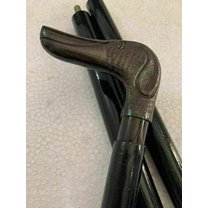 NAUTICALMARTUS Antique Brass Dog Head Handle Wooden Vintage Style Walking Stick Designer Cane