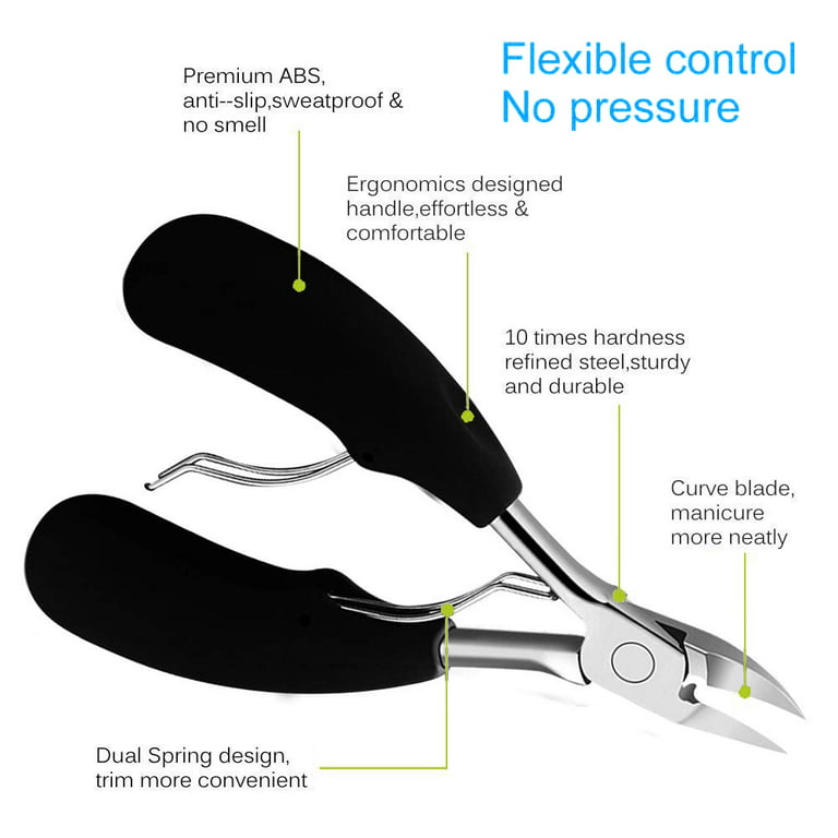 Sharp Toe Nail Clippers, Professional Podiatrist Toenail Clippers for Adult  Ingrown Tool,Heavy Duty Toenail Clippers for Seniors Thick Nails, Pedicure Toenail  Cutters for Arthritis Diabetic 