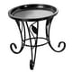 thumbnail image 5 of Soporte para plantas de metal Colamx con estante redondo Negro 5.31 x 5.12 pulgadas, 5 of 8