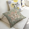 thumbnail image 5 of rabbits flowers pastelLinen toss pillowcase decoration pillowcase gifting preferred 20x20 inch cushion cover sofa pillowcase sofa bedroom living room car, 5 of 8