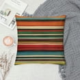 thumbnail image 2 of Chilfamy Mexican Pillow Covers Colorful Rainbow Serape Pillowcases Mexican Decorations for Home Ethnic Cushion Covers White, 2 of 5