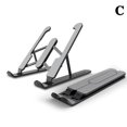 thumbnail image 2 of Metal Portable Laptop Foldable Base For Macbook Pro Lapdesk Pc Laptop Notebook Cooling Pad Lifting Plate, 2 of 8