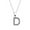 sliver Size W2, variant on EDHITNR Personalized Name Necklace, Custom Letter Pendant Jewelry for Women, Fashion Initial Necklace Gift, Elegant Silver Alloy Chain for Birthday Christmas Travel