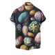 thumbnail image 5 of Blusa y camisa de manga corta con cuello vuelto para hombre, blusa informal de moda con cuello vuelto, blusa estampada de manga corta con botones, blusa de poliéster para hombre, 5 of 5