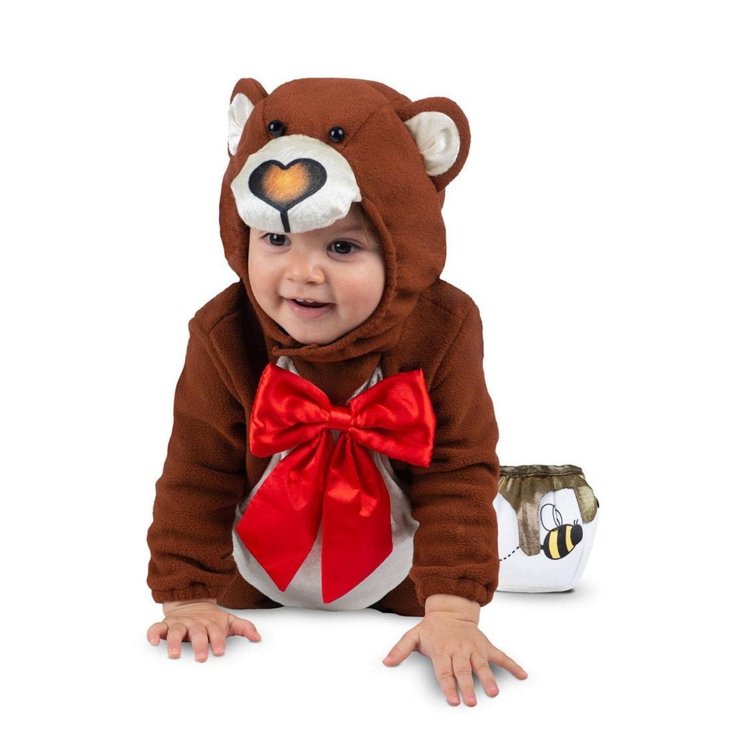 Child Plush Teddy Bear Costume with Honey Pot