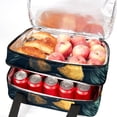 thumbnail image 5 of Bear Double Layered Insulated Lunch Bag with Two Compartments, Large Capacity, Refrigerated, Hand-Carried - 7.1x11.4x16.1 Inches, 5 of 6