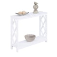 thumbnail image 3 of Convenience Concepts Table Console Diamant en Finition Bois Blanc, 3 of 6