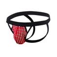 thumbnail image 2 of USNSM Men's Jockstrap Mesh Underwear Fashion Thongs Fishnet Wide Belt Athletic Supporter Sport Jockstrap Underwear Red L, 2 of 3
