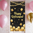 thumbnail image 5 of Golden Balloon Happy Retirement Party Banner Event Decoration Gold Stars Gift Design for Retirement Celebration Indoor Party Decoration Office Event, 5 of 7