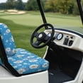 thumbnail image 4 of Aplkyhs Cherry Print Golf Cart Seat Towel Blanket Golf Cart Seat Covers Golf High Quality Golf Cart Seat Cover Stylish Club Car Precedent Seat Covers Keep Seats Cool, 4 of 7