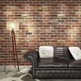 thumbnail image 2 of Art3d 20-Pack 105 Sq.Ft Faux Brick 3D Wall Panels Peel and Stick in Red Brown, Self Adhesive Waterproof Foam Wallpaper, 2 of 10