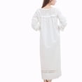 thumbnail image 5 of YM YOUMU Women Ruffle Lace Nightdress Long Puff Sleeve Nightgown Sweet Princess Dress, 5 of 5
