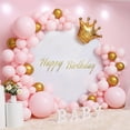 thumbnail image 5 of 6.5FT White Round Backdrop Cover White Circle Backdrop Cover Round Fabric Photo Background for Photography Party Birthday Bridal Shower Wedding Baby Shower Home Decoration, 5 of 6