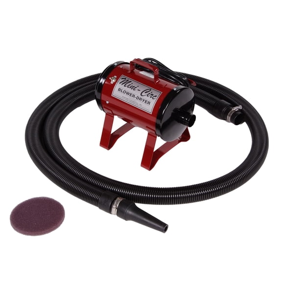 Electric Cleaner Co Mini-Circuiteer Portable Livestock Groomer and Blower, Burgundy - Lightweight and Portable Blower