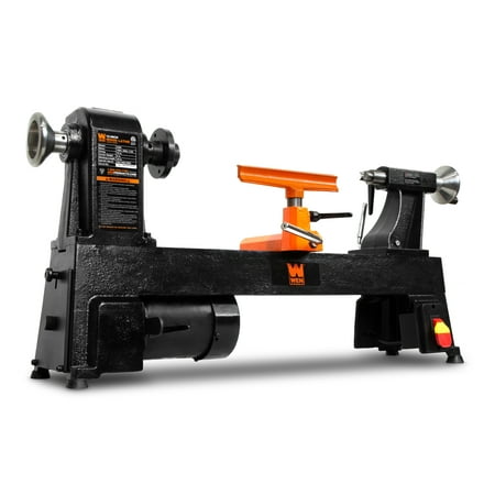 - WEN 3424T 4.5-Amp 12-Inch by 18-Inch 5-Speed Benchtop Wood Lathe