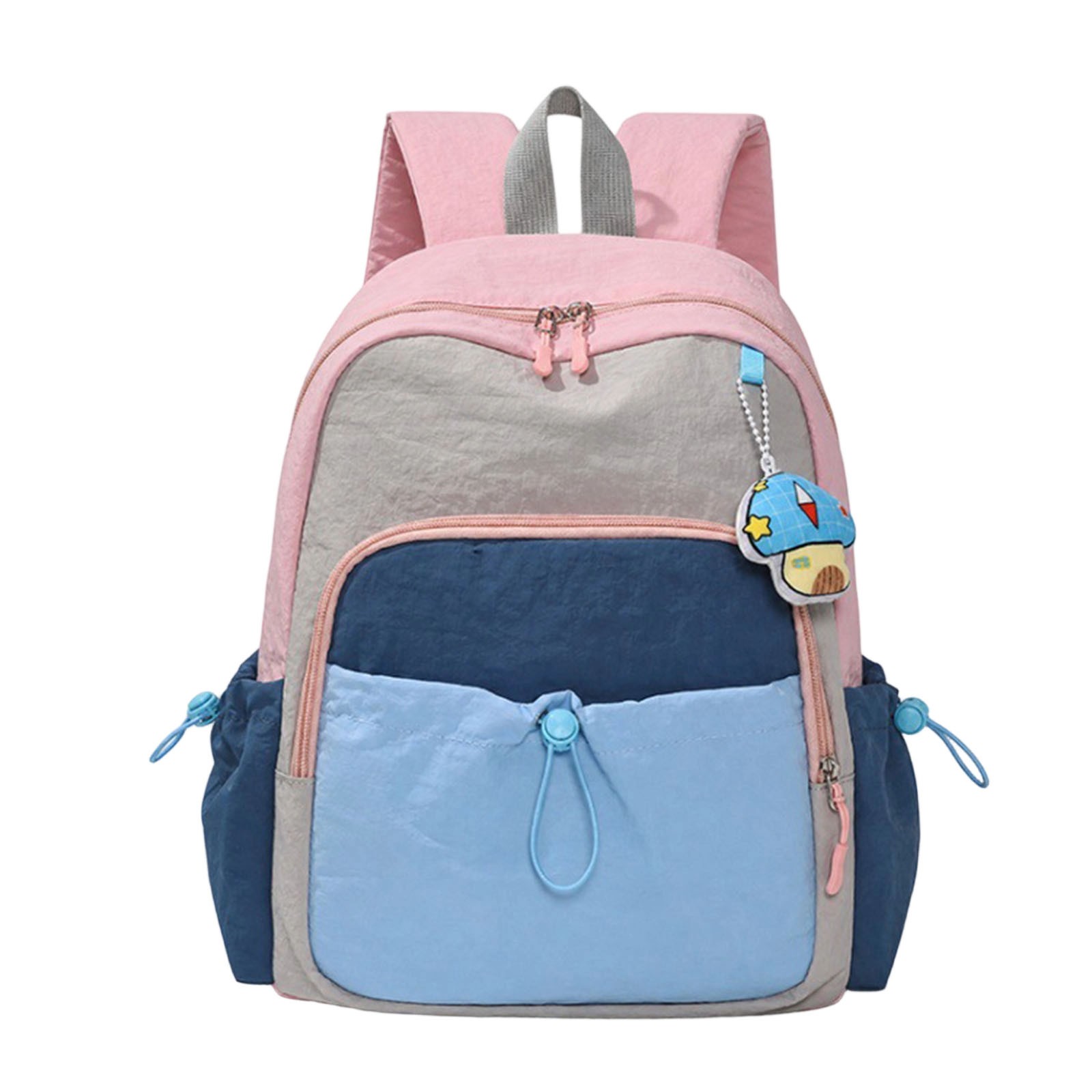 Mochila infantil para regreso a clases, color patchwork, para preescolar y niños pequeños, liviana, deportiva, para uso diario y commuting 3