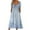 #2-Blue, variant on Pntutb Dresses for Women Casual Round Neck Print Summer Short Sleeve Dress Pockets