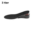 thumbnail image 3 of Plantillas de altura ajustables Zapatos deportivos Pies Tacón de talón Absorción de golpes Trimmable 27 cm Largos PVC hombres Mujer Pedimagen 7 cm, 1 par seitruly OD003616-03, 3 of 7