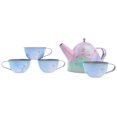 thumbnail image 4 of 15 Piece Girls Pretend Toy Tin Tea Set Carrying Case Ballea, 4 of 8