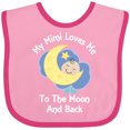 thumbnail image 3 of Inktastic My Mimi Loves Me to the Moon and Back Boys or Girls Baby Bib, 3 of 4