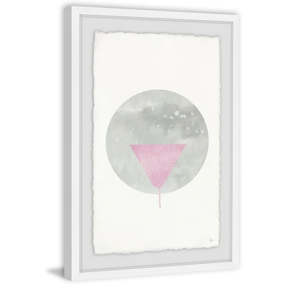 Pink Cone II Framed Painting Art Print