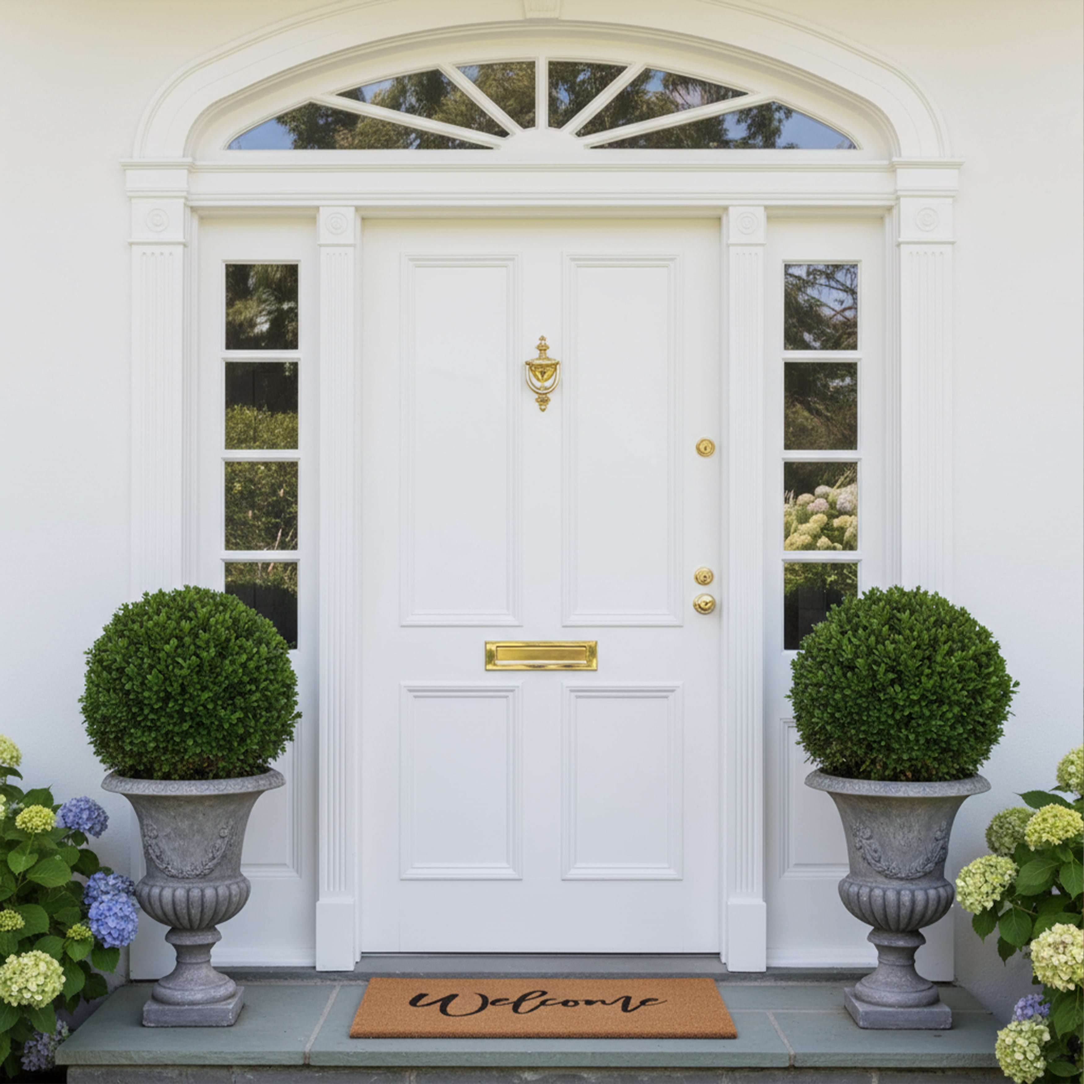 Calloway Mills 108421729 17 x 29 in. Cursive Welcome Doormat - Natural & Black