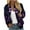 Purple, variant on QATAINLAV Women's Bomber Jacket Lightweight Full Zip Up Jacket Floral Print Baseball Jacket Retro Moto Windbreaker Outerwear with Pockets Daily Deals of the Day Prime Today Light Blue XL