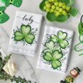 thumbnail image 2 of Plaid Shamrock Eucalyptus St. Patrick''s Day Kitchen Towels Dish Towels, 18x26 Inch Lucky Farmhouse Holiday Decoration Hand Towels Set of 2, 2 of 6