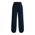 thumbnail image 5 of Lutiedan Joggers Pants for Women Wide Leg Baggy Athletic Pants High Waisted Casual Trendy Workout Pants with Pocket S-XXL, 5 of 8
