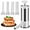 Silver, variant on ABPETE Sausage Stuffer Meatball Maker - 2 in 1 Vertical Sausage Maker Machine Sausage Making Kit - Homemade Manual Sausage Tool for Commercial and Household Use with 2 Stuffer Tubes