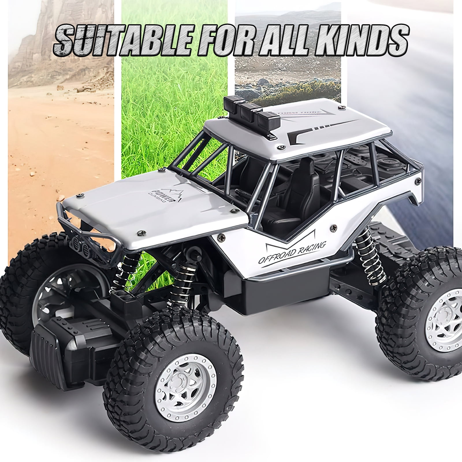 Carsky RC Cars-1:18 Scale Remote Control Car, 40MPH 4WD Rock Crawler Truck Gift for Boys Kids and Adults