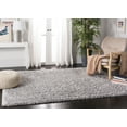 thumbnail image 2 of SAFAVIEH Fontana Jamie Solid Shag Area Rug, Grey, 8' x 10', 2 of 9