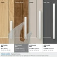 thumbnail image 4 of Amerock Merced 3-3/4 inch (96mm) Center-to-Center Polished Chrome Cabinet Pull, 4 of 7