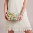 thumbnail image 6 of BZSMCE Makeup and Cosmetic Bag Women Simple Puppy’s Blossom Pattern Square Cosmetic Bag, 6 of 6