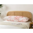 thumbnail image 5 of BedTreat Body Pillow with Printed Velvet Pillowcase, Fluffy Body Pillow for Adults, Removable cover, Sangay , Burnt Coral (20"x54"), 5 of 7