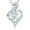 06 Jun - Moonstone, variant on CFIOZYOS Reverie Birthstone Necklace for Women Sterling Silver Genuine or Created Gemstone Rose Flower Heart Pendant Necklace Anniversary Birthday Gifts for Women Mom Wife Her