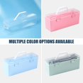 thumbnail image 3 of Brush Container Large Capacity Paint Brush Storage Box Long Paint Brush Case Paint Brush Holders for Student, 3 of 8