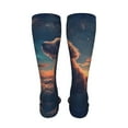 thumbnail image 6 of Bingfone Starry Sky Cloud Puppy Print Compression Socks for Women and Men Long Socks for Running Athletic Cycling Nurse, 6 of 8