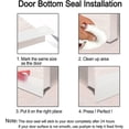thumbnail image 3 of Burlete para puerta, burlete para debajo de la puerta que ahorra energía, adhesivo fuerte de silicona flexible para uso en interiores y exteriores, bloqueador de corrientes de aire para puertas con, 3 of 5