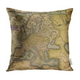thumbnail image 1 of ECCOT Old Antique Map of Europe by Abraham Ortelius Circa 1570 Vintage Pillow Case Pillow Cover 16x16 inch, 1 of 1