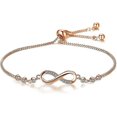 thumbnail image 3 of 2 piezas infinito símbolo infinito pulsera de mujer pulsera de mujer pulsera de eslabones, 3 of 5