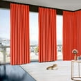 thumbnail image 2 of Blackout Double Double Pinch Pleat Curtain Panel Brick Red 50"W x 228"L- 1Panel, 2 of 5