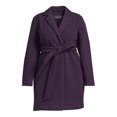 thumbnail image 3 of Mark Alan Women's Plus Size Single-Breasted Belted Peacoat, 3 of 5