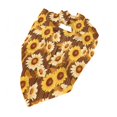 thumbnail image 5 of Xecao Vintage Wood Grain Sunflower B for Pet Bandana - A Stylish Triangle Accessory for Small to Large Dogs, Puppies, and Cats, 5 of 9